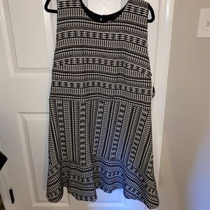 Black and white Loft Dress